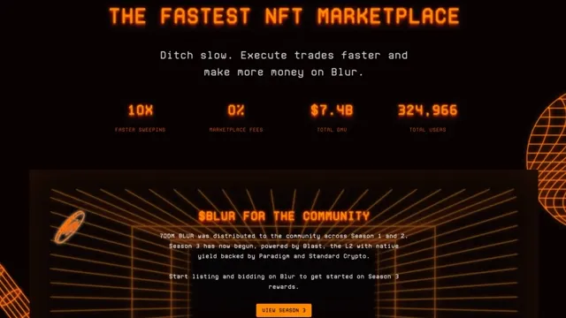 Altcoin: Ethereum's Largest NFT Marketplace Blur Shuts Down After 99% Volume Collapse news card image